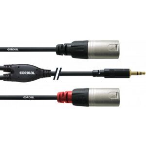 Cordial -Y-Kabel, 3,5mm - 2 X Xlr, 1,5 M