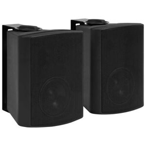 vidaXL Altavoces estéreo de pared 2 uds negro interior exterior 100 W