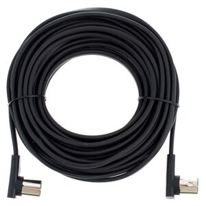 Rockboard Flat MIDI Cable 1000cm Black Negro