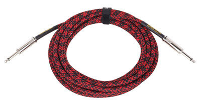 Ernie Ball Instr.Cable Braided 18ft RB Rojo