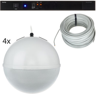 Biamp Systems 2120T 4x K1900 Ceiling Bundle Blanco RAL 9016