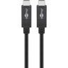 Goobay USB-C"-kaapeli USB 3.2 sukupolven 2x2, 5 A, musta
