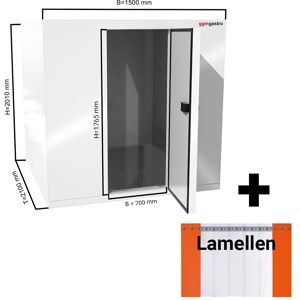 GGM Gastro - Cellule de congelation - 1500x2100mm - 4,2m³ - Lamelles incluses Blanc