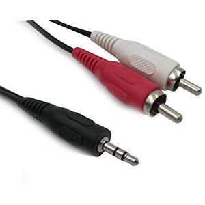 UGREEN Câble Jack 3.5mm vers 2 RCA Mâles Adaptateur RCA Jack Audio Stéréo  Compatible avec TV PC Smartphone Tablette Amplificateur Chaîne Hifi DVD  Barre de Son Home Cinéma Autoradio Enceinte (3M) 