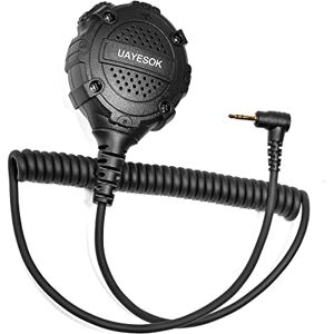 UAYESOK Microphone à Haut-Parleur pour Talkie-walkie, Micro pour Radio portative à 1 Broche 2,5 mm, Micro d'épaule à Distance pour Motorola Talkabout TLRK T92 H2O T62 T82 T80 T81 XT180 RT45 Radios - Publicité