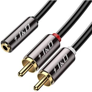 UGREEN Câble RCA Jack Audio Stéréo Cordon Jack 3.5mm vers 2 RCA Mâle  Compatible avec TV PC Smartphone Ampli Chaîne HiFi Barre de Son Home Cinéma