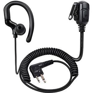 HYS Oreillette de sécurité pour talkie-walkie 2,5 mm 1 broche avec tube  acoustique pour radios bidirectionnelles, émetteur-récepteurs et  microphones