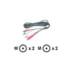 Mcl samar MCL MC705-1.5M câble audio 1,5 m 2 x RCA Noir