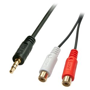 Lindy 35678 câble audio 0,25 m 2 x RCA 3,5mm Noir, Rouge, Blanc - Publicité
