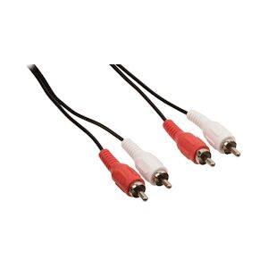 Câble audio 2 RCA MALE / 2 RCA MALE longueur 1,5 mètres 4CONNEXX AU 1010