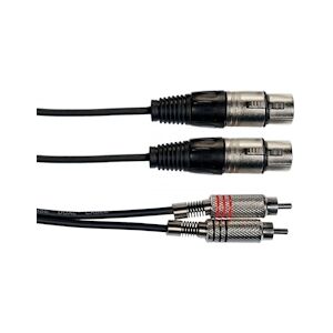 Ibiza Sound Câble 2 XLR femelles / 2 RCA mâles 5m CM5RXF-2