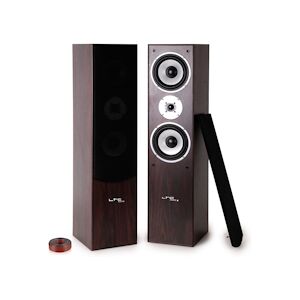 Ltc Audio Paire d'enceintes Hifi/Home-Cinéma Bass Reflex 2x500W L766-WA + 5 Mètres de câbles transparent