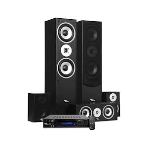 Home-Cinéma - Evidence Acoustics EA850-BK - 5 enceintes 850W - Amplificateur EA-7360-BT - Karaoke 5.1 / USB SD Bluetooth Radio