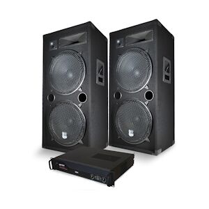 Gemini Pack Sonorisation DJ PA Enceintes 2x15