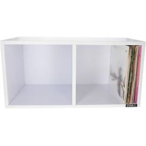 Meuble Enova Hifi Vinyle Box 240wh pour 240 vinyles Blanc Blanc - Publicité