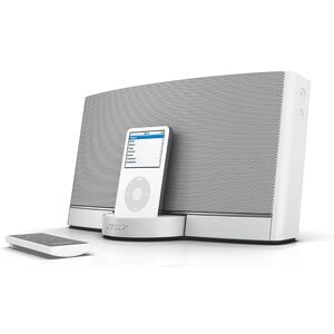 Bose SoundDock Portable blanche pour iPod Blanc brillant - Publicité