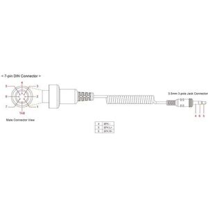 Sena Stereo Jack To 7 Pin Din Cable For 1998 And Later Harleydavidson Ultra Classic Noir 3.5 mm - Publicité