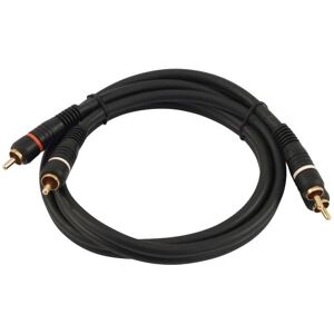 OMNITRONIC Cable RCA 2x2 1,5m - Cable RCA