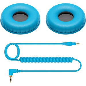 Packs d'accessoires Pioneer DJ HC-CP08-L, 2x oreillettes et 1 cable, bleu - Accessoires pour casques audio