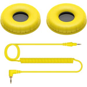 Packs d'accessoires Pioneer DJ HC-CP08-Y, 2x oreillettes et 1 cable, jaune - Accessoires pour casques audio