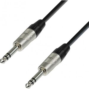 Adam Hall Cables 4 STAR BVV 0090 - Cable de Patch REAN Jack 6,35 mm TRS stereo vers Jack 6,35 - Cable RCA