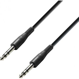 Adam Hall Cables 3 STAR BVV 0030 ECO - Cable de Patch Jack 6,35 mm TRS stereo vers Jack 6,35 mm - Cable RCA