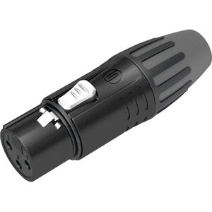 Seetronic XLR 3P Connector, female Broches argentées - boîtier noir - Connecteur XLR 3 pol.