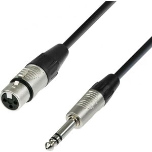 Adam Hall Cables 4 STAR BFV 0300 - Câble Micro REAN XLR femelle vers Jack 6,35 mm TRS stéréo 3 m - Câbles Adaptateurs