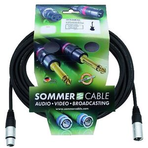 SOMMER CABLE SOMMER SG01-1000-SW XLR m/f 10m - Câbles XLR 3 pol