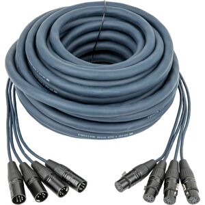 DAP-Audio DMX Snake 4-way 5-pin XLR Cable multiconducteur a quatre univers - 20 m - Cables XLR 3 pol
