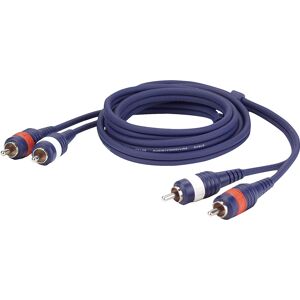 DAP-Audio FL24 - 2 RCA male L/R to 2 RCA male L/R 0,75 m - Cable RCA