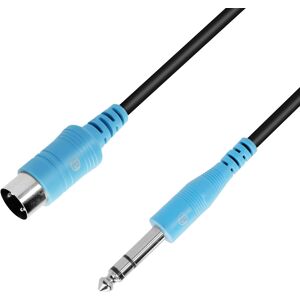 Adam Hall Cables 3 STAR B VMIDI 0150 - Câble Midi TRS (type A) jack 6,3 mm TRS vers Midi 5 - Câbles DIN