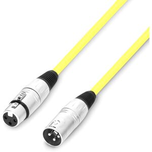 Adam Hall Cables 3 STAR MMF 0050 YEL - Cable microphone XLR femelle vers XLR male 0,5m jaune - Cables pour microphones