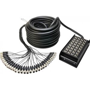 Adam Hall Cables K 32 C 30 - Câble Multipaire avec Boîtier de Scène 24/8 30 m - Stage box & stage drums