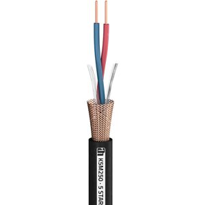 Adam Hall Cables 5 STAR M 250 - Cable du microphone 2 x 0,50 mm² - Cables pour haut-parleurs