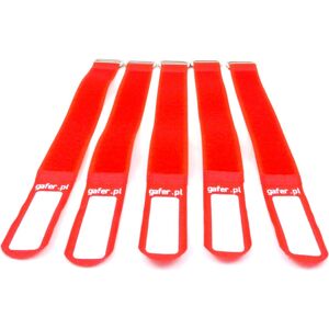 Sonstige GAFER.PL Sangles d'attache 25x260mm 5 pièces rouge - Accessoires divers