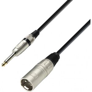 Adam Hall Cables 3 STAR MMP 0600 - Câble Micro XLR mâle vers Jack 6,35 mm mono 6 m - Câbles Adaptateurs