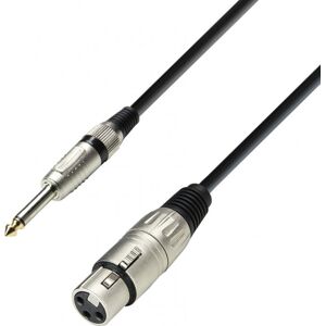 Adam Hall Cables 3 STAR MFP 1000 - Câble Micro XLR femelle vers Jack 6,35 mm mono 10 m - Câbles Adaptateurs