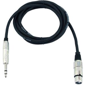 OMNITRONIC Câble adaptateur XLR(F)/Jack stéréo 0.9m bk - Câbles Adaptateurs