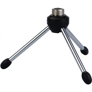 Showgear Desk Microphone Stand - Mini Chrome, 8 cm - Pieds pour microphones