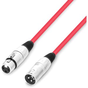 Adam Hall Cables 3 STAR MMF 0100 RED - Cable microphone XLR femelle vers XLR male 1m rouge - Cables pour microphones