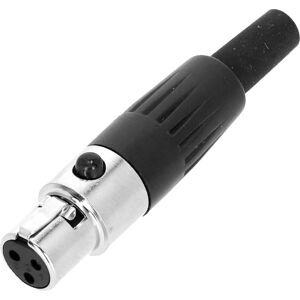 Adam Hall Connectors 4 STAR C XF3 MINI - Mini-XLR mâle 3 pôles femelle - Connecteur XLR 3 pol.