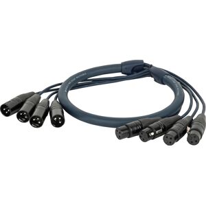 DAP-Audio DMX Snake 4-way 3-pin XLR Câble multiconducteur à quatre univers - 15 m - Câbles XLR 3 pol