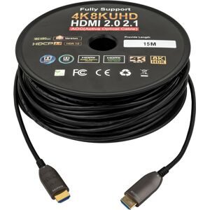 DAP-Audio HDMI 2.1 AOC 8K Fibre Cable Plaqué or - UHD - 15 m - Câbles HDMI