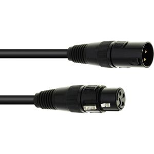 EUROLITE Câble DMX XLR 3pin 5m bk - Câbles XLR 3 pol