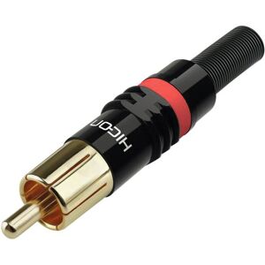 HICON Fiche RCA HI-CM03-RED - RCA/Cinch connecteurs