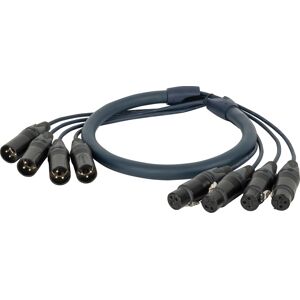 DAP-Audio Neutrik DMX Snake 4-way 3-pin XLR Câble multiconducteur à quatre univers - 10 m - Câbles multicore