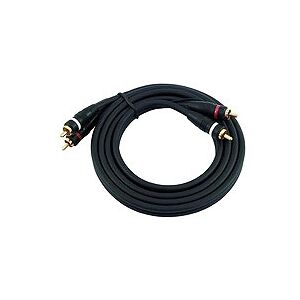 OMNITRONIC cable RCA 2x2 terre 1.5m - Cable RCA