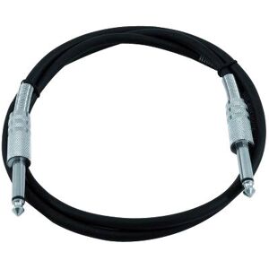 OMNITRONIC Câble jack 6,3 mono 0,5m sw - Câble à prise jack