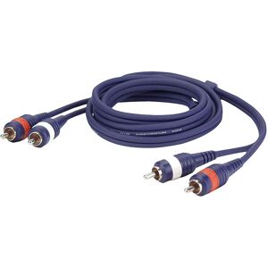 DAP-Audio FL24 - 2 RCA male L/R to 2 RCA male L/R 1,5 m - Cable RCA